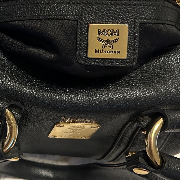 MCM Black Mini Boston Bag - EUC With Dust Bag - Picture 15 of 16